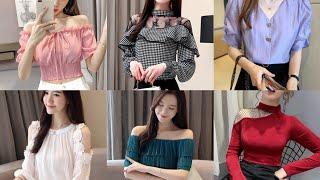 New stylish Korean tops 2023  K fashion tops Designs For girls  Korean fashion ideas