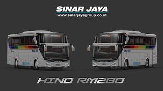 Mod bussid spesial sinar jaya hino rm 280