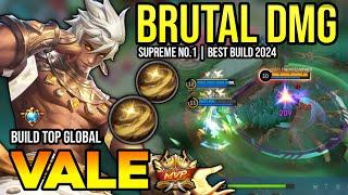 VALE BEST BUILD 2024  BUILD TOP GLOBAL VALE GAMEPLAY  MOBILE LEGENDS 