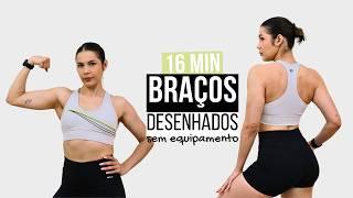 TREINO PARA DEFINIR OS BRAÇOS SEM EQUIPAMENTOS 16 MIN TREINO DE SUPERIORES EM CASA RÁPIDO E INTENSO