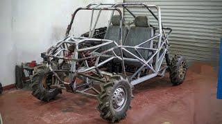 Full Tube Buggy Frame Build  Homemade buggy with differential locking system part 3