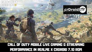 #Call of duty Mobile Live Gaming & Streaming Performance in Realme X Crdroid 7.10 Rom  @Mads Tech