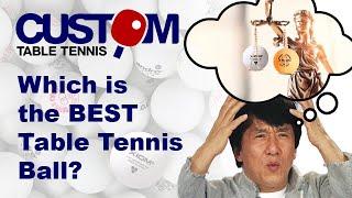 Which is the BEST table tennis ball?