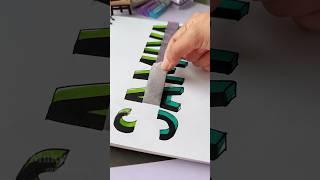 Lettering my subscriber name #shorts #art #drawing #youtubeshortsvideos