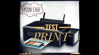 EPSON L360 TEST PRINT