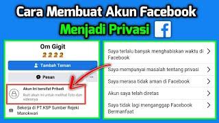 Cara Membuat Akun Facebook Menjadi Privasi