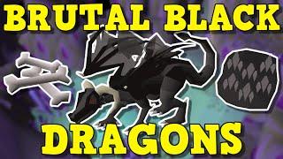 How Good Is Killing Brutal Black Dragons?  Ultimate Brutal Black Dragons Guide Old School Runescape