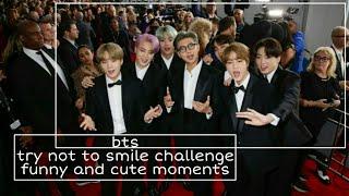 try not to smile challenge bts  funny and cute moments bts