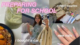 HOW I PREPARED FOR SCHOOL 2022  *∵∘getting my drivers license school shoppinghaul + more