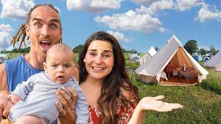 Taking Our Newborn Camping At A Hippie Festival 