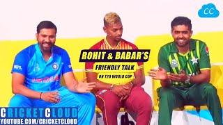 Rohit Sharma Babar Azam Rocks at T20 World Cup Press Conference 