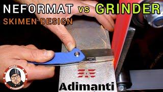 Experiment NEFORMAT vs Belt GRINDER  Adimanti GANZO Knife
