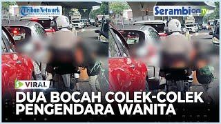Viral Video 2 Bocah Colek-colek Pengendara Wanita di Bandung Orang Tua Minta Maaf