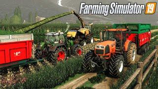 Farming Simulator 19  Ultra Realistic  Corn silage in extreme conditions cleaning cow stable
