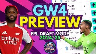 GW4 PREVIEW - FPL DRAFT MODE