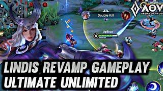 AOV  LINDIS REVAMP GAMEPLAY  ULTIMATE UNLIMITED - ARENA OF VALOR