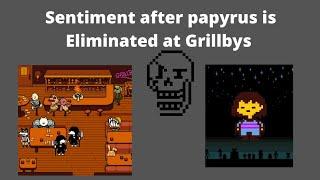 The sentiment at Grillbys after Papyrus is eliminated  Resourcepacks24 Sponser