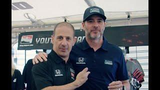 Tony Kanaan Stopped by Jimmie Johnsons Book Signing