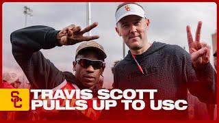 TRAVIS SCOTT visits USC FOOTBALL ️ 2024 USC Football 4K + bonus SCenes