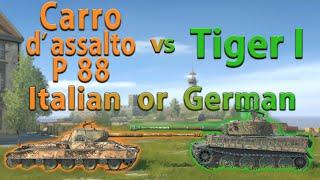 WOT Blitz Face Off  Carro dassalto P.88 vs Tiger I