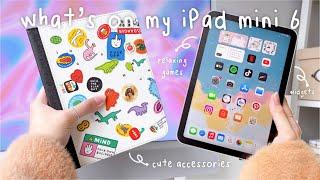 Whats on my iPad mini 6 apps relaxing games cute widgets + accessories  aesthetic iPad setup 