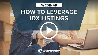 IDX Listings Integration on Real Estate Websites  Web4Realty Webinar Series