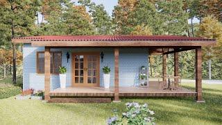 7 x 8 Meters - A Beautiful Tiny Cottage House House - Idea Design  Exploring Tiny House