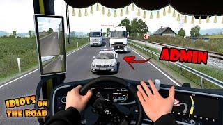 IDIOTS on the road #88 - I got BANNED by accident  Funny moments - ETS2 Multiplayer