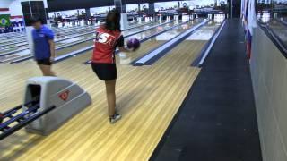 Diandra Asbatys 4-Step approach at the 2011 World Bowling Cup in South Africa