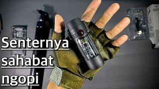 Senter EDC 200 lumens plus korek plasma terang material bagus Arc Lighter D67