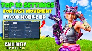 TOP 10 SETTINGS FOR FAST MOVEMENT IN COD MOBILE  CODM FAST MOVEMENT SETTINGS  CODM TIPS AND TRICKS