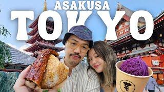 Asakusa Tokyo Street Food Tour  Must-Try Unagi Tempura Sensoji Temple Japan Travel Guide 2024