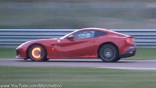 Ferrari F12 Berlinetta HOT Glowing Brakes & Flames