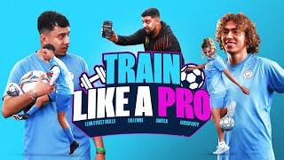 FOOTBALL TENNIS AND SKILL TESTING  Man City Train Like a Pro Challenge