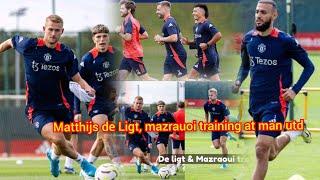 Matthijs de Ligt Makes strong impression at man utd training today showcasing leadership qualities