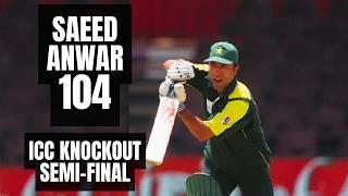 Saeed Anwars Classy Hundred in ICC KnockOut Semi Final  Cracking Cut Shots and Drives  Pak vs NZ