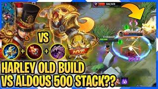 HARLEY BEST BUILD VS ALDOUS 500 STACK  BEST BUILD HARLEY 2021  Mobile Legends