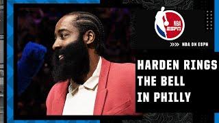 James Harden rings the bell in Philly   NBA on ESPN