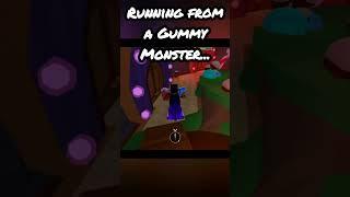 Running from a Gummy Monster... #roblox #shorts #taffytails