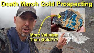 Death March Gold Prospecting & Rock Cutting What Did I Find??