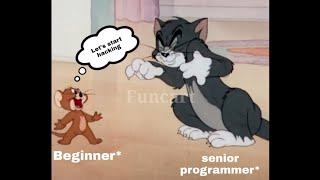 Beginner programmer reaction for hello world program in tom and jerry versionfunny whatsApp status