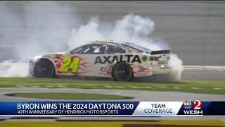 Pretty incredible William Byron wins Daytona 500 in eventful final laps