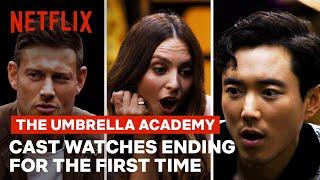 The Umbrella Academy Cast Watches the Ending For the First Time  Unlocked  Netflix Geeked