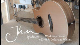 JKM Guitars Workshop Demo #23 Cedar and Black Walnut Hand Made Acoustic Guitar