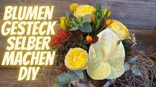 Blumengesteck selber machen - DIY Anleitung - Floristik Inspiration - Exklusiv Einzigartig