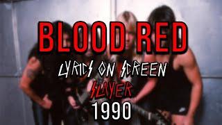 Slayer - Blood Red Lyrics on Screen Video 