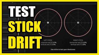 How to TEST your Stick Drift on your Controller on PS5 Settings Tutorial