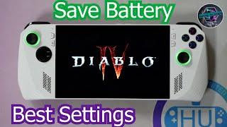 Play Diablo IV Longer on the ROG Ally 2023 w These Settings - Save Battery Best Settings