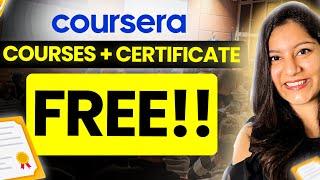 Get FREE Courses Online with Certificate on Coursera 2023