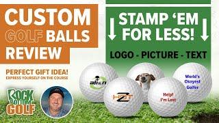 Golf Ball Personalization and Logos at Rock Bottom Golf - Golf Ball Customization